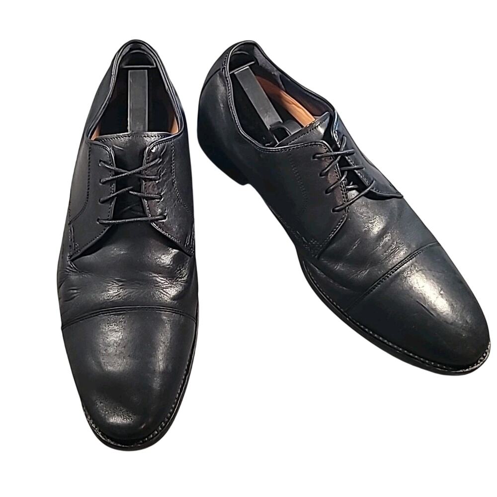 Cole Haan Men’s Lenox Hill Black Leather Cap Toe Oxfords Size 11.5M – Classic